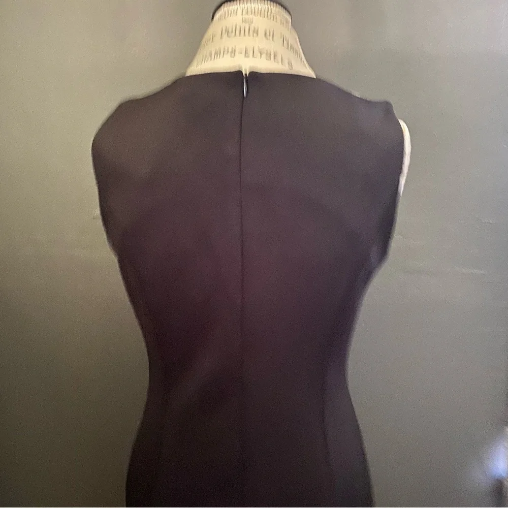 Emma & Michelle sleeveless black sheath dress with lace detail - Picture 5 of 8
